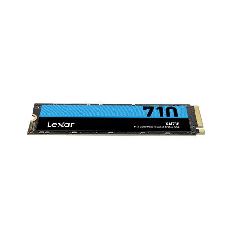 Lexar | M.2 NVMe SSD | NM710 | 500 GB | SSD form factor M.2 2280 | SSD interface PCIe Gen4x4 | Read speed 5000 MB/s | Write spee - 5